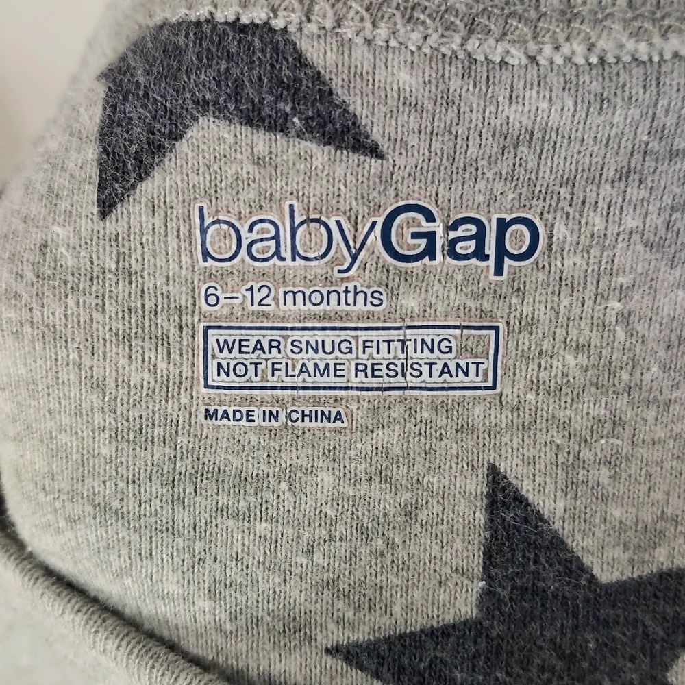 Baby Gap (3-6 months) and Circo (9 months) Footed Pajama Bundle